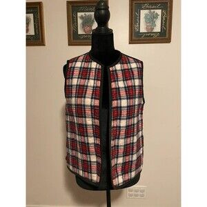 Vintage Jodie Arden Plaid Flannel Tartan Vest